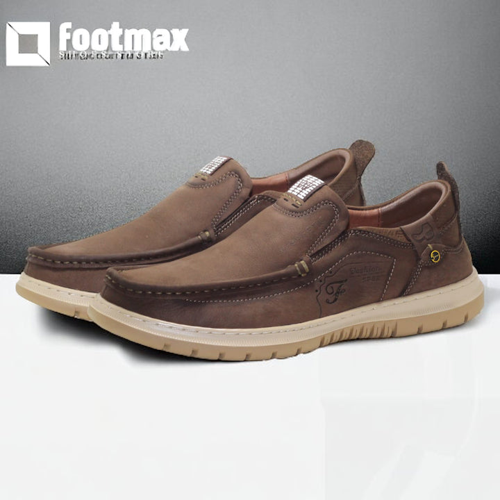 Cow leather casual shoe for-men - footmax