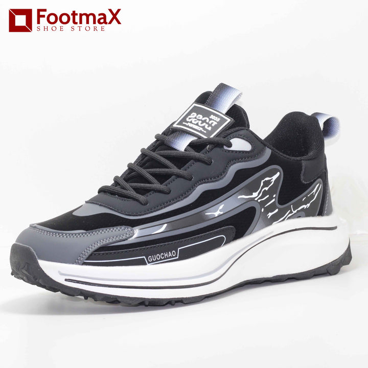 High heel sole sneakers for men provide unparalleled comfort and style. - footmax (Store description)