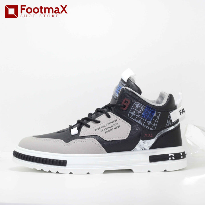 our ankle leather sneakers for men offer a soft and comfortable fit. - footmax (Store description)