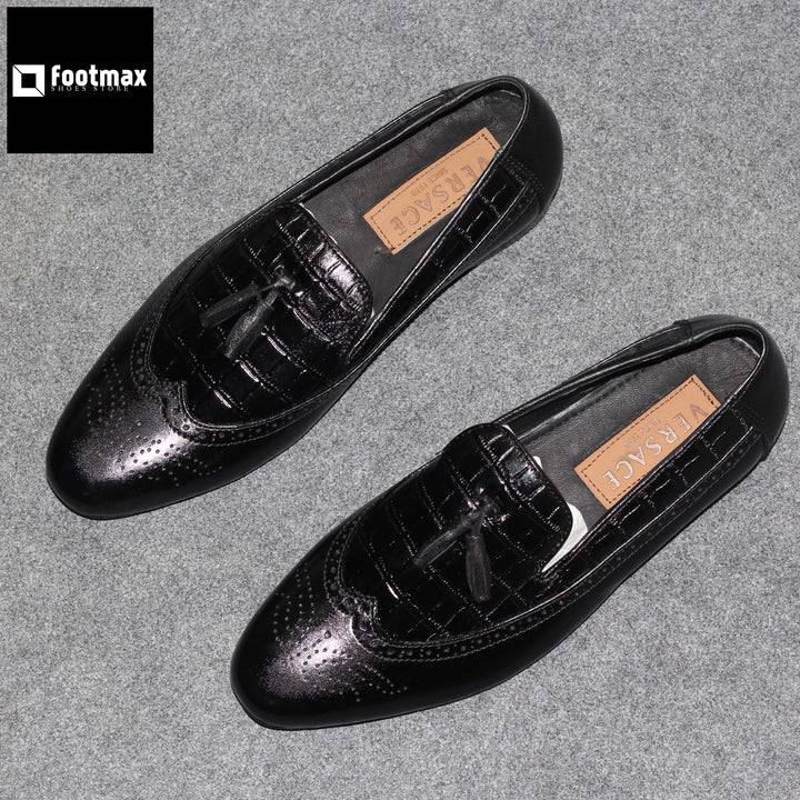 Leather loafer shoes for men - footmax