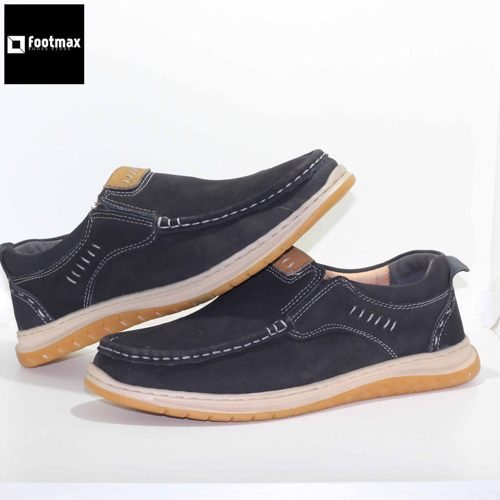 cow leather casual shoes comfortable leather made for office shoes - footmax (Store description)