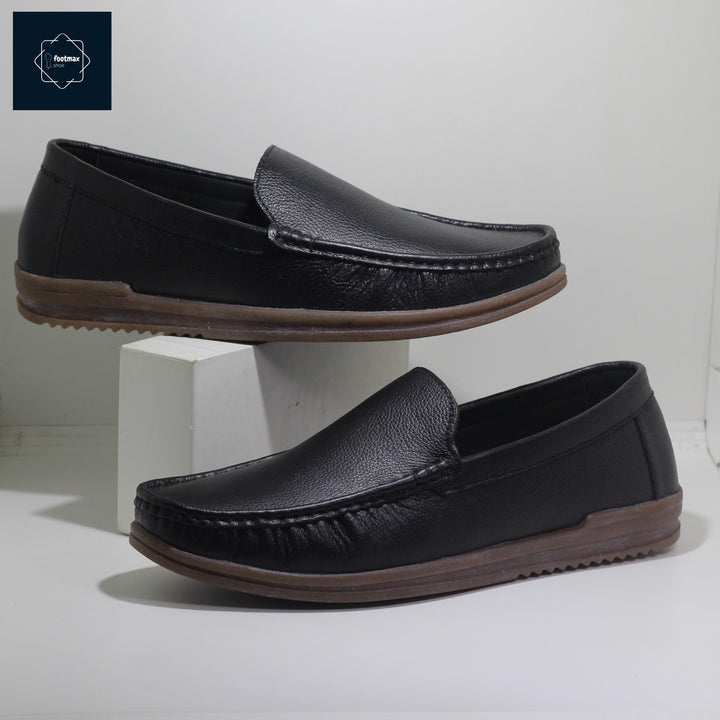 Pure leather men comfortable loafers - footmax (Store description)