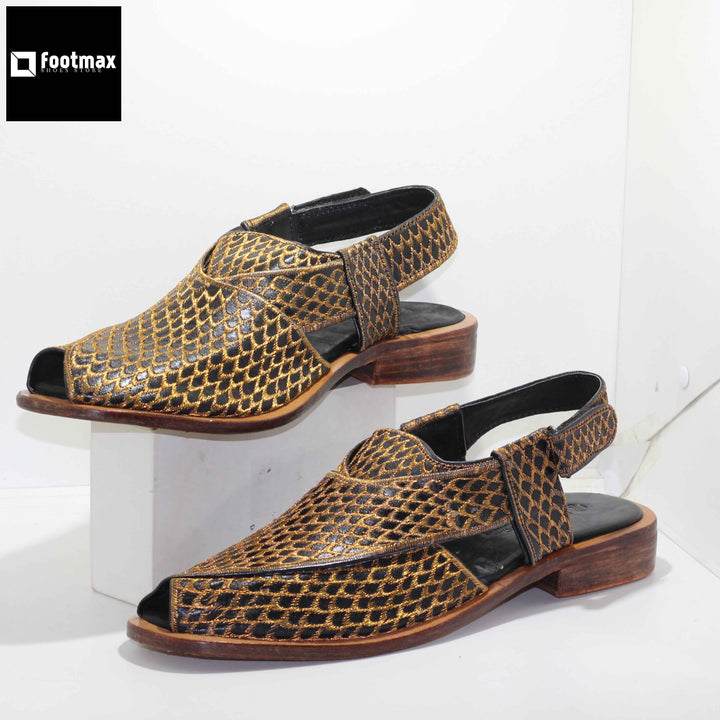 These genuine leather kabuli sandals offer an unbeatable combination of quality and value. - footmax (Store description)