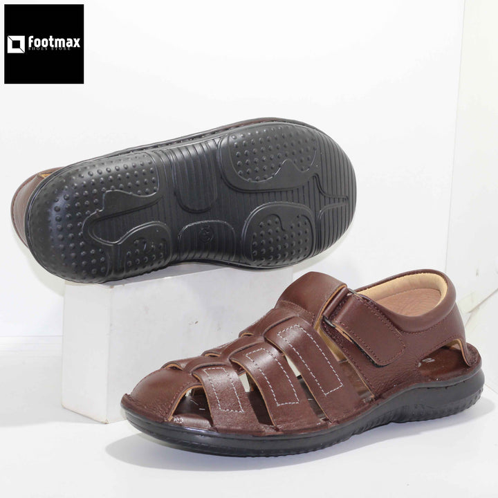 Cow leather belt sandal is designed for everyday wear, with a lightweight construction and long-lasting traction - footmax (Store description)