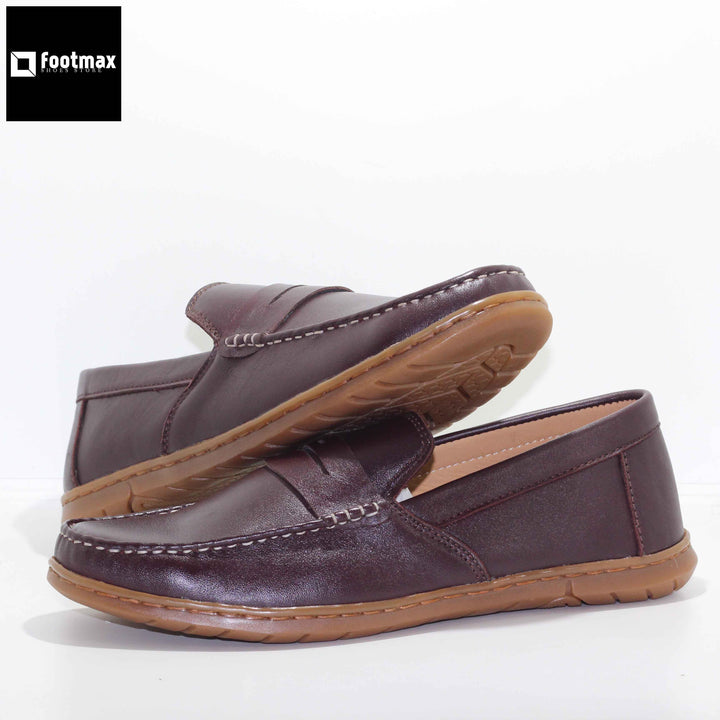 classic leather loafer shoes are perfect for any outfit, Crafted with genuine leather. - footmax