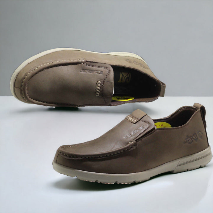 Men leather shoes are made from genuine CAT cow leather - footmax