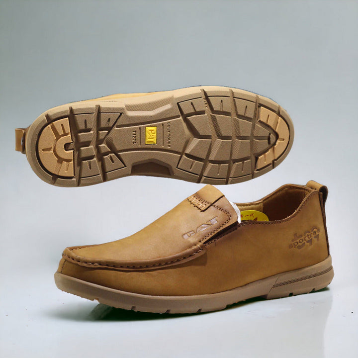 Men leather shoes are made from genuine CAT cow leather - footmax