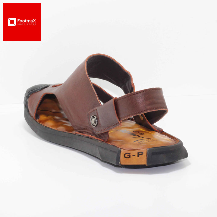 Genuine leather men belt sandals casual comfortable leather sandals - footmax (Store description)