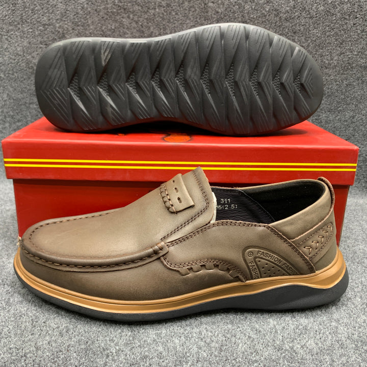 Premium Leather casual shos for men office shoes - footmax (Store description)