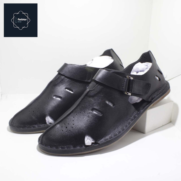 pure leather men slipper sandals - footmax (Store description)