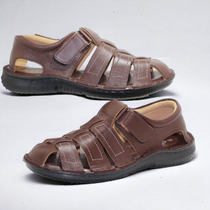 stylish sandals are made with genuine cow leather and designed for exceptional comfort. - footmax (Store description)