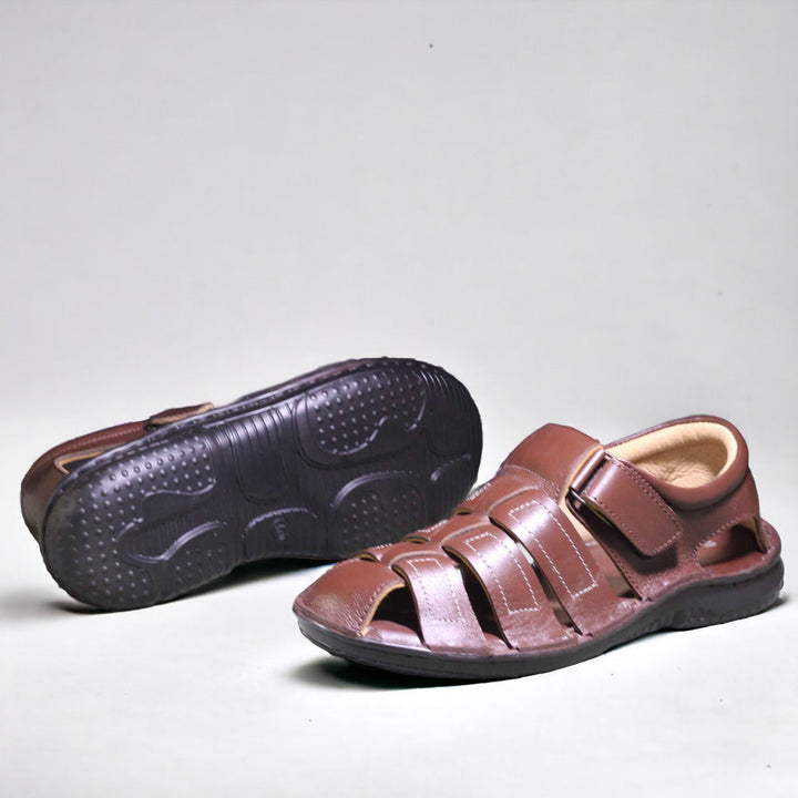 stylish sandals are made with genuine cow leather and designed for exceptional comfort. - footmax